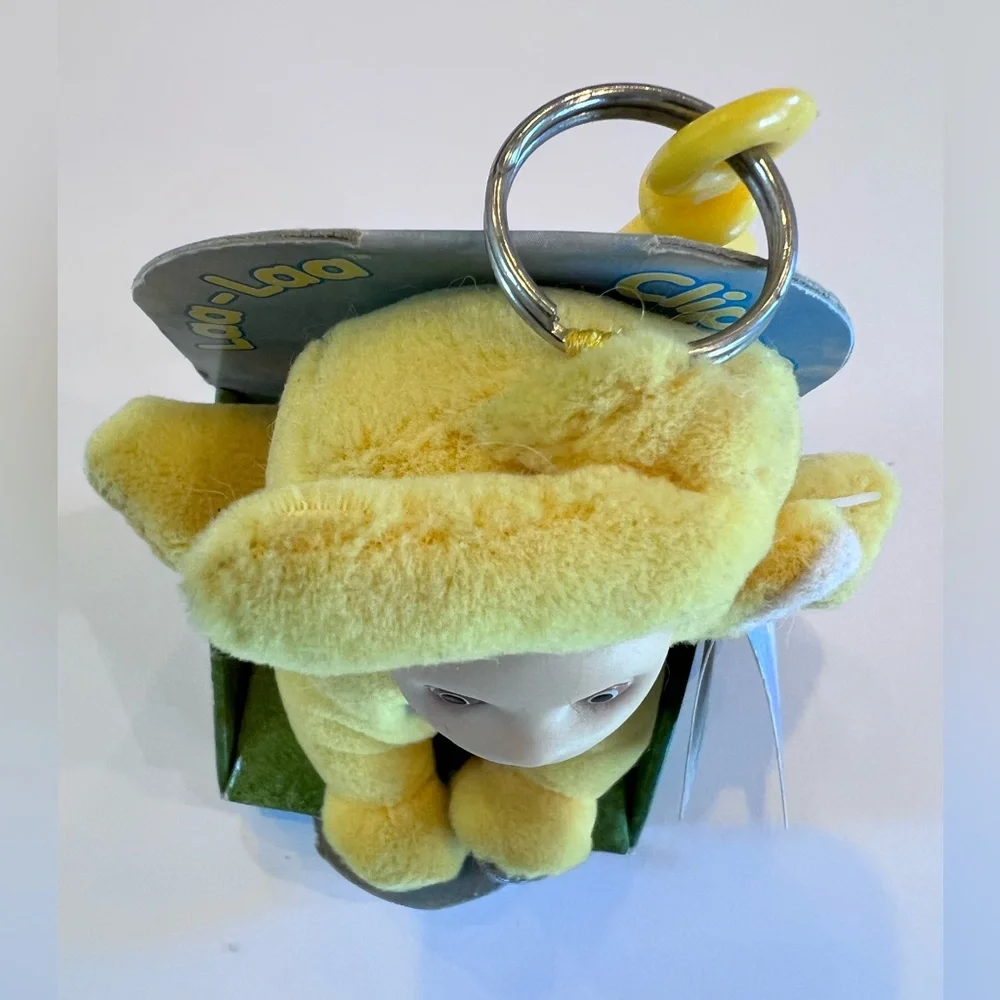 Laa-Laa Yellow Teletubbies Vintage Clip on in original packaging & tags